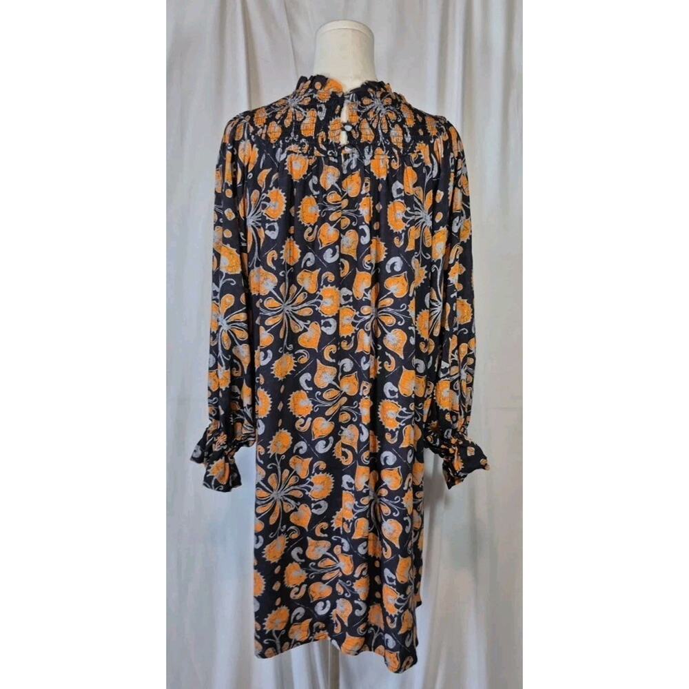 Anthropologie Porridge Isabel Orange Floral Mini Dress XS - Picture 7 of 10